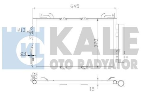 392900 Радиатор кондиционера W203 KALE OTO RADYATOR подбор по vin на Brocar