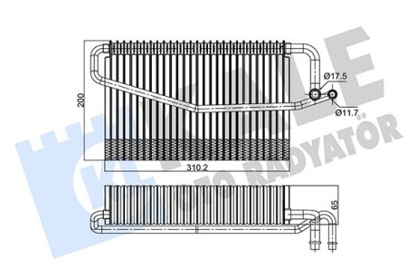 350130 Испаритель W203,W463 02- KALE OTO RADYATOR подбор по vin на Brocar