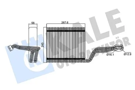 354130 Випарник Audi A4 00- KALE OTO RADYATOR підбір по vin на Brocar