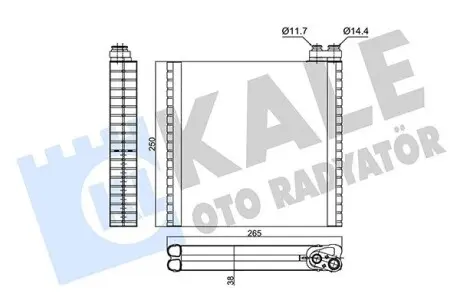 352980 Испаритель Ducato 06- KALE OTO RADYATOR подбор по vin на Brocar