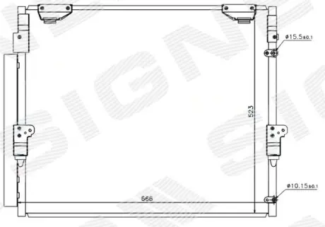 RC940304 РАДИАТОР КОНДИЦИОНЕРА SIGNEDA подбор по vin на Brocar