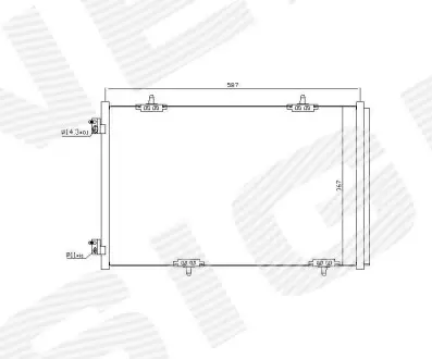 RC940333 РАДИАТОР КОНДИЦИОНЕРА SIGNEDA подбор по vin на Brocar