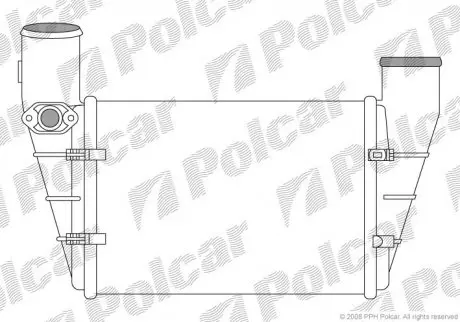 1325J87X Радіатор повітря (Інтеркулер) POLCAR підбір по vin на Brocar