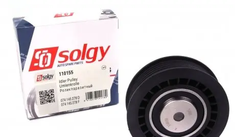 110155 Ролик генератора VW LT 2.5TDI (ручейковый) (натяжной) (81х26.5) SOLGY подбор по vin на Brocar
