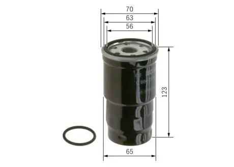 0986TF0166 Фільтр паливний BOSCH підбір по vin на Brocar