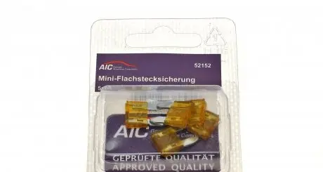 52152 Предохранитель 5А (Мини, с плоскими контактами) AIC підбір по vin на Brocar