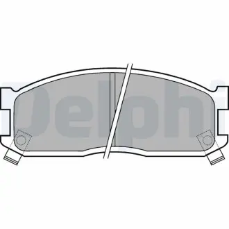 LP530 MAZDA Колодки гальмівні передн.E2200, ASIA МОП. Hi-Topic 2.7D 05.93-12.98 DELPHI підбір по vin на Brocar