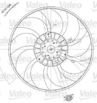 698412 Вентилятор радіатора VALEO підбір по vin на Brocar