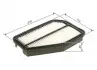 F026400580 FILTR POWIETRZA HONDA CIVIC VIII 09.06- BOSCH підбір по vin на Brocar