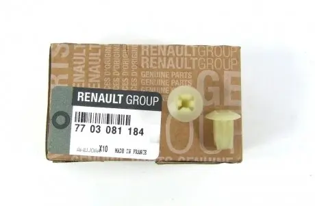 7703081184 Кліпса пластикова RENAULT підбір по vin на Brocar