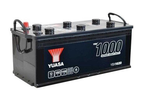 YBX1620 Yuasa 12V 180Ah Cargo Heavy Duty Battery YBX1620 замена для YBX1620 YUASA підбір по vin на Brocar