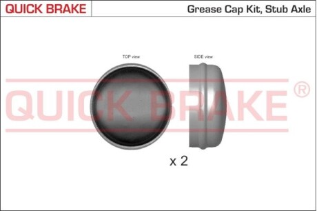 9821K 9821K QUICK BRAKE Пылезащитные колпачки для ступицы QUICK BRAKE подбор по vin на Brocar