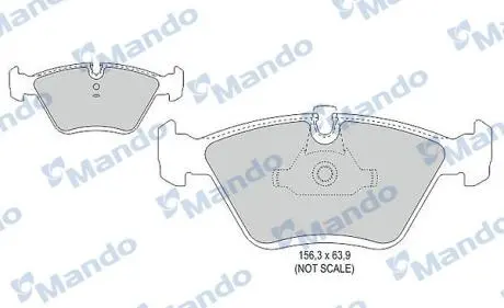 MBF015406 MBF015406 MANDO Гальмівні колодки до дисків MANDO підбір по vin на Brocar