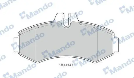 MBF015660 MBF015660 MANDO Тормозные колодки к дискам MANDO подбор по vin на Brocar
