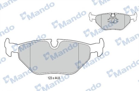 MBF015120 MBF015120 MANDO Тормозные колодки к дискам MANDO подбор по vin на Brocar