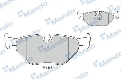 MBF015120 MBF015120 MANDO Гальмівні колодки до дисків MANDO підбір по vin на Brocar