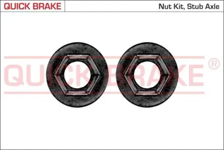 9813K 9813K QUICK BRAKE Гайки для ступиці QUICK BRAKE підбір по vin на Brocar