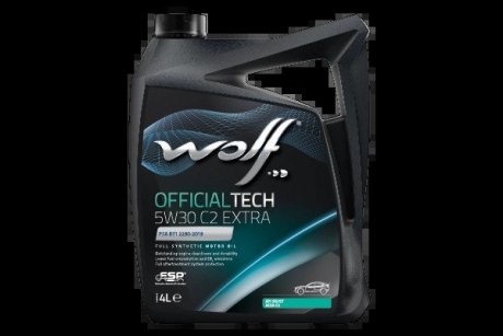 8339677 OFFICIALTECH 5W30 C2 EXTRA 4Lx4 Wolf подбор по vin на Brocar