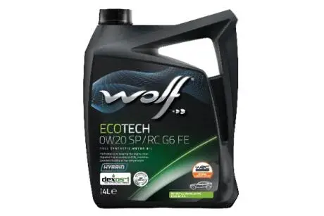 1047260 ECOTECH 0W20 SP/RC G6 FE 4Lx4 WOLF підбір по vin на Brocar