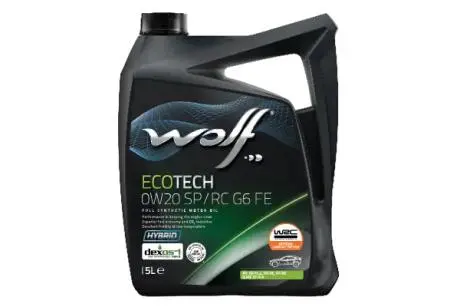 1047261 ECOTECH 0W20 SP/RC G6 FE 5Lx4 WOLF підбір по vin на Brocar