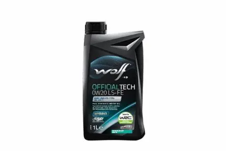 8339271 OFFICIALTECH 0W20 LS-FE 1Lx12 WOLF подбор по vin на Brocar