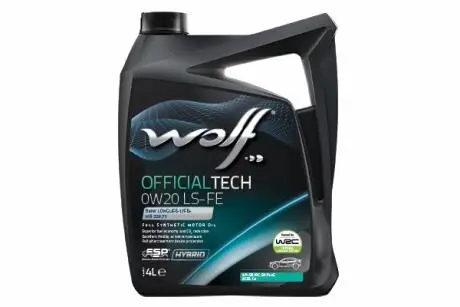 8339370 OFFICIALTECH 0W20 LS-FE 4Lx4 WOLF подбор по vin на Brocar