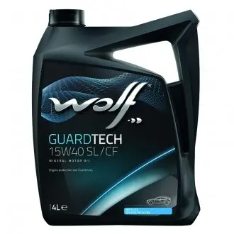8300219 GUARDTECH 15W40 SL/CF 4Lx4 WOLF подбор по vin на Brocar