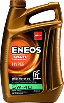 EU0031301N Олія ДВЗ 5W-40 ENEOS HYPER API SN, ACEA C3, GM Dexos 2, 4л, синт. Eneos підбір по vin на Brocar