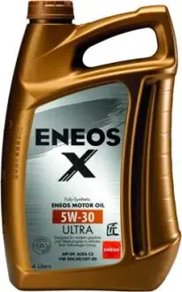 EU0025301N Олія ДВЗ 5W-30 ENEOS X ULTRA API SP/SN Plus, ACEA C3, VW 504.00/507.00, 4л, синт. Eneos підбір по vin на Brocar