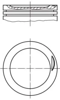 0308300 Поршень Mahle AUDI A4,A6 2,0 00-08 MAHLE / KNECHT підбір по vin на Brocar