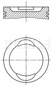 0297302 Поршень Mahle VW MAHLE / KNECHT підбір по vin на Brocar
