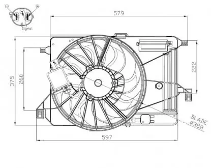 47964 WENTYLATOR FORD NRF підбір по vin на Brocar