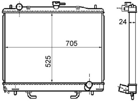 CR1072000S Chłodnica MAHLE / KNECHT підбір по vin на Brocar