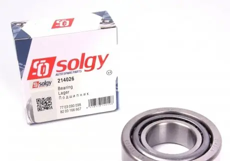214026 Підшипник (25x52x16.25) SOLGY підбір по vin на Brocar