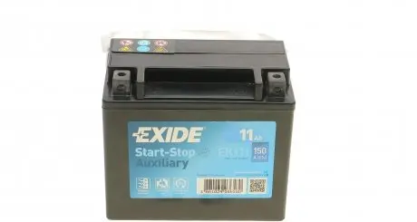 EK111 Аккумуляторная батарея 11Ah/150A (150x90x130/+L) (Start-Stop/вспомогательная) EXIDE подбор по vin на Brocar