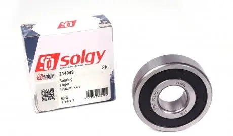 214049 Подшипник (17x47x14) SOLGY підбір по vin на Brocar