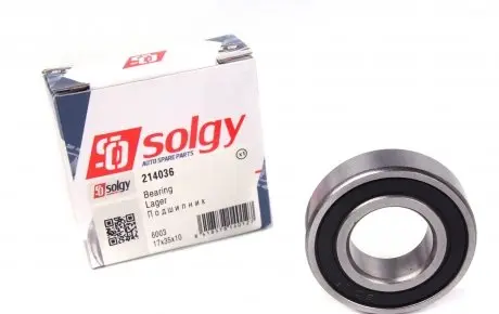 214036 Подшипник (17x35x10) SOLGY підбір по vin на Brocar