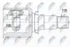 Шарнір рівних кутових швидкостей NPW-TY-158