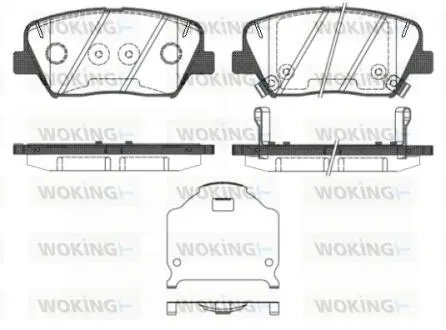 P1512302 Колодки тормозные дисковые передние WOKING подбор по vin на Brocar