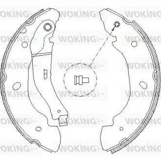 Z410700 Колодки тормозные барабанные WOKING подбор по vin на Brocar