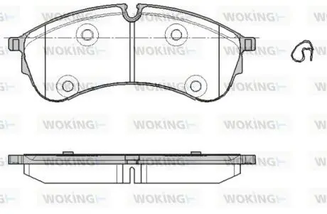 P1947300 Колодки тормозные дисковые WOKING підбір по vin на Brocar