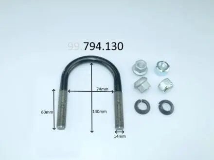 99794130 STRZEMIĘ RESORU DB SPRINTER 2,2-2,9 95- 130X74 GWINT M14X60MM CS Germany підбір по vin на Brocar