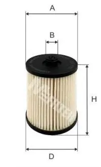 DE3153 Фільтр паливний Volvo S60/S80/XC70/XC90 2.4D -10 M-FILTER підбір по vin на Brocar