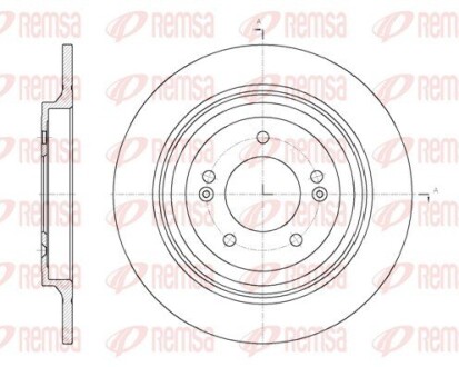 6178000 Диск гальмівний REMSA підбір по vin на Brocar