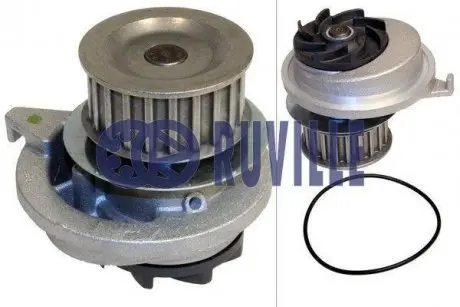 65318 Насос водяний Opel Astra/Vectra 2.0 16V 88-7/92 (для ременя з напівкруглим зубом) RUVILLE підбір по vin на Brocar