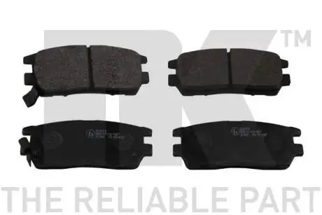 223019 Гальмівні колодки задні (15.5mm) Mitsubishi Pajero 2.4,2.5/2.8TD,3.0/3.5 V6 91- NK підбір по vin на Brocar