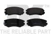 223425 Тормозные колодки передние (17.3mm) Hyundai Tucson 2.0CRDI 04-/Kia Sportage 04- NK підбір по vin на Brocar