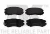 223425 Тормозные колодки передние (17.3mm) Hyundai Tucson 2.0CRDI 04-/Kia Sportage 04- NK підбір по vin на Brocar