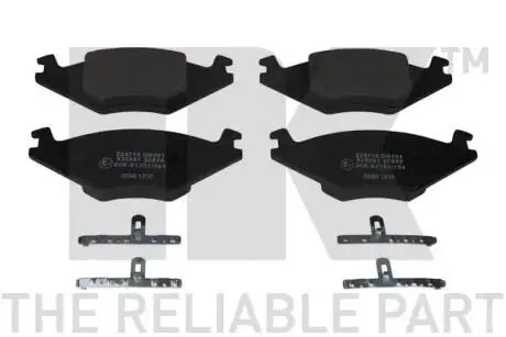 224715 Тормозные колодки передние (17.3mm) Seat Ibiza 93- ; VW Polo/Golf 83- (симм-е) NK підбір по vin на Brocar