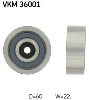 VKM36001 Ролик натяжитель поликлинового ремня Peugeot Boxer, Citroen Jumper 2.5D/TD 94- SKF подбор по vin на Brocar